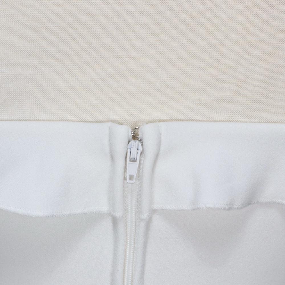 City Studio Dress Size 5 Ruffled Fit & Flare Ivory Sleeveless Sweet Heart - Picture 10 of 14